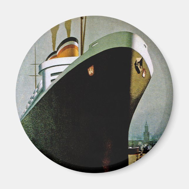 Hamburg-Amerika Line Magnet (Framsidan)