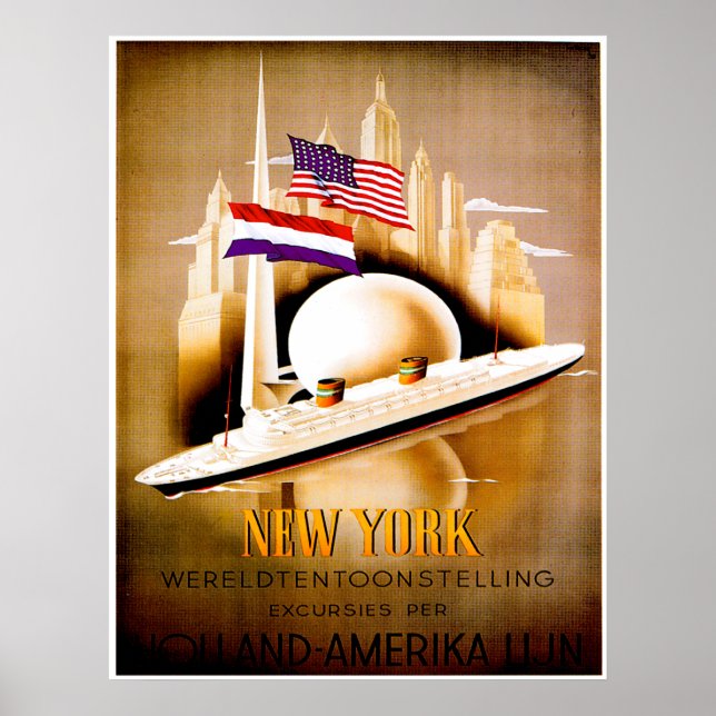Hamburg-Amerika Line ~ Poster (Framsidan)