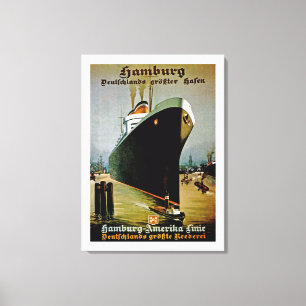 Hamburg-Amerika Linien Canvastryck