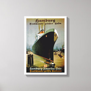 Hamburg-Amerika Linien Canvastryck
