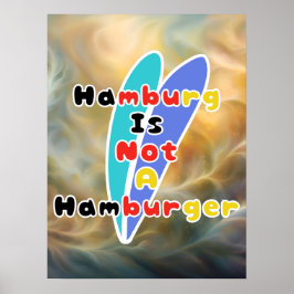 Hamburg Är Inte En Hamburgare Poster