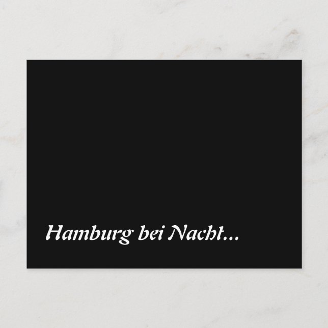 Hamburg bei Nacht Vykort (Framsida)