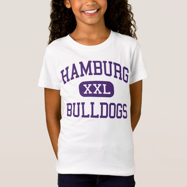 Hamburg - bulldoggar - kick - Hamburg New York T Shirt (Framsida)