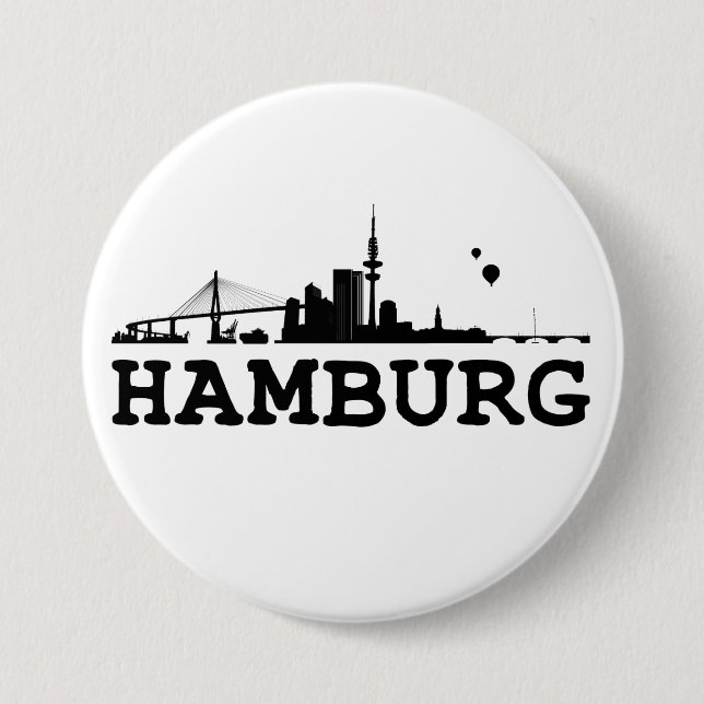 Hamburg Button / Anstecker / Pin Knapp (Framsida)