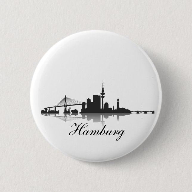 Hamburg Button / Anstecker / Pin Knapp (Framsida)