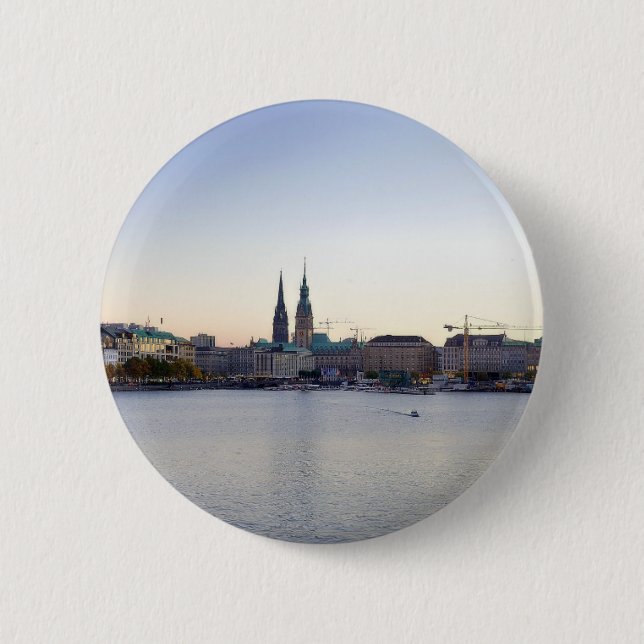 Hamburg Buttons Stift Button Pin Hafen Knapp (Framsida)