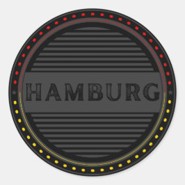 Hamburg City Pride Emblem – Tysk identitet Runt Klistermärke