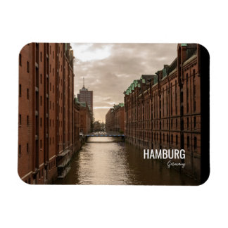 Hamburg City Tysklandare Speicherstadt Magnet