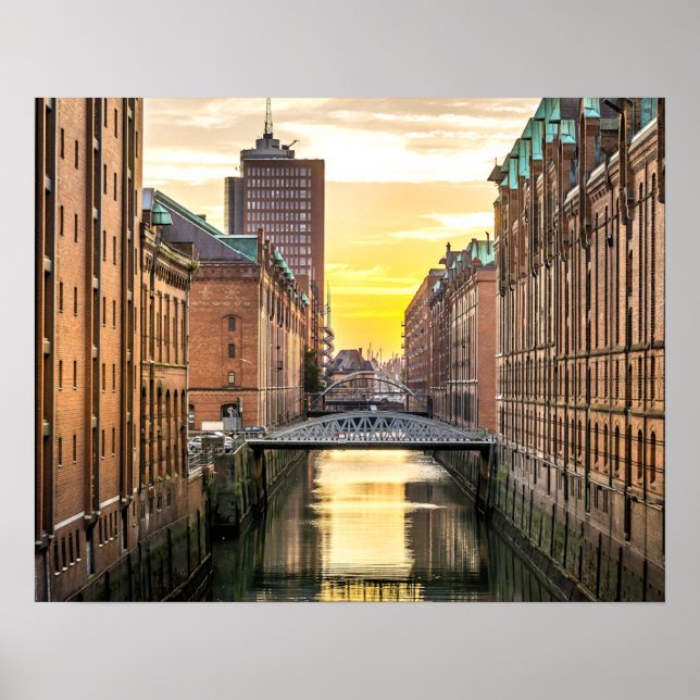 Hamburg CityScape Poster (Framsidan)