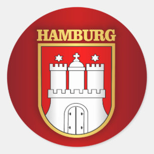 Hamburg COA Runt Klistermärke