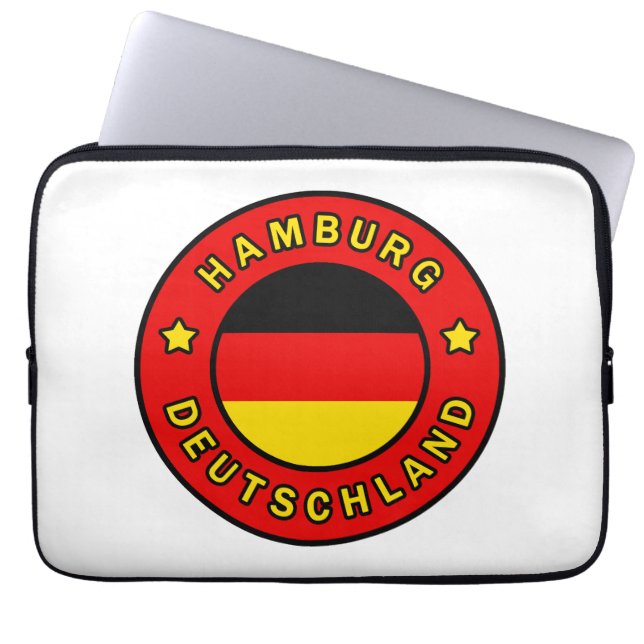 Hamburg Deutschland Laptop Fodral (Framsidan)