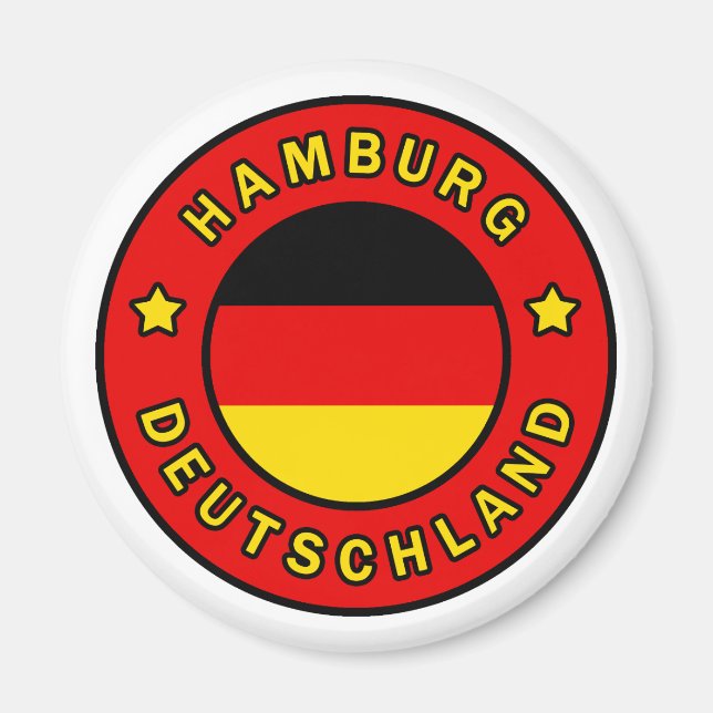 Hamburg Deutschland Magnet (Framsidan)