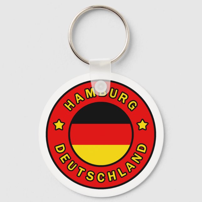 Hamburg Deutschland Nyckelring (Framsida)