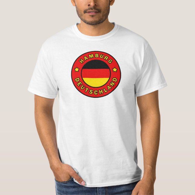 Hamburg Deutschland T Shirt (Framsida)