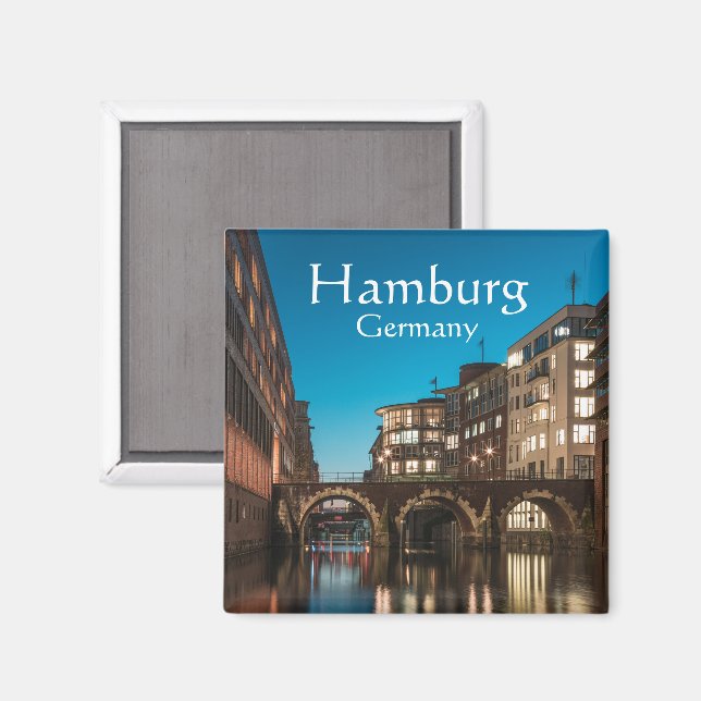Hamburg Ellerntorsbrücke Magnet (Front/Back)