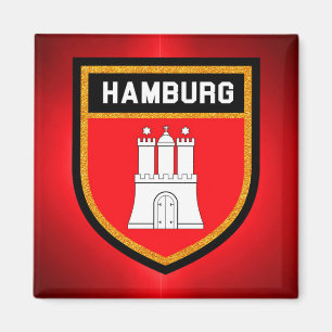Hamburg-Flagga Magnet