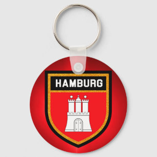 Hamburg flagga nyckelring