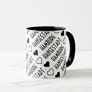 Hamburg ♥ Hansestadt Kaffeetasse Mugg