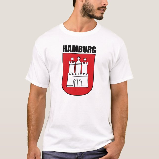 Hamburg (Hansestadt) T Shirt (Framsida)