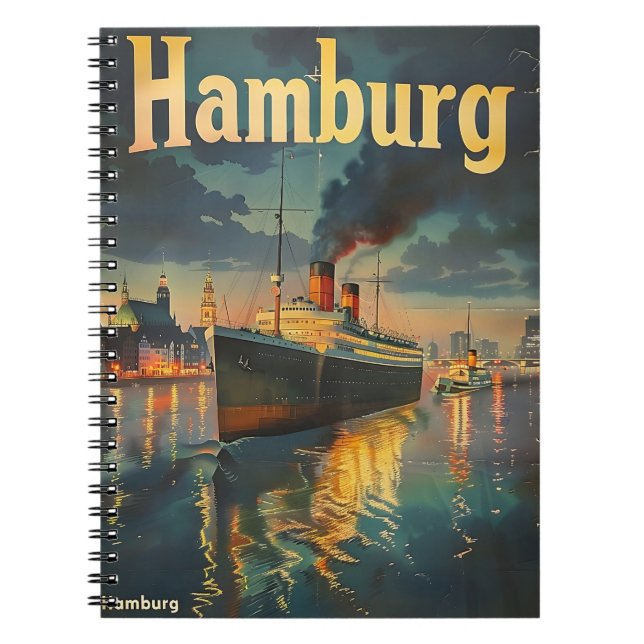 Hamburg Harbour Anteckningsbok (Framsidan)