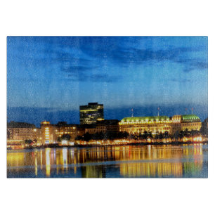 Hamburg Harbour Hafen Deutschland Alster Night