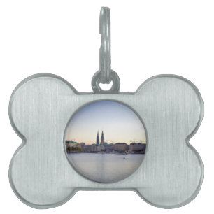 Hamburg Harbour Hafen Hamburger Deutschland Namnbricka Husdjur