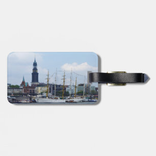 Hamburg Harbour Hafen Michel Deutschland Schiffe Bagagebricka