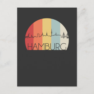 Hamburg Himmel Retro Vykort