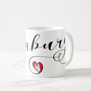Hamburg hjärtamugg, Tyskland Kaffemugg