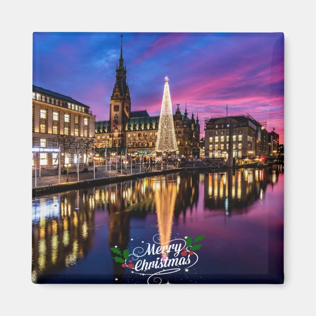 Hamburg Julmarknaden Magnet (Framsidan)