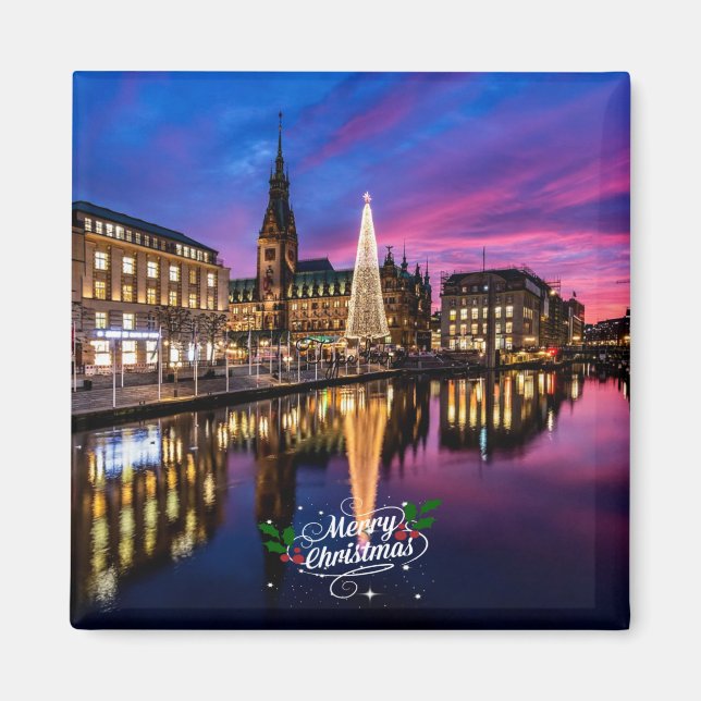 Hamburg Julmarknaden Magnet (Framsidan)