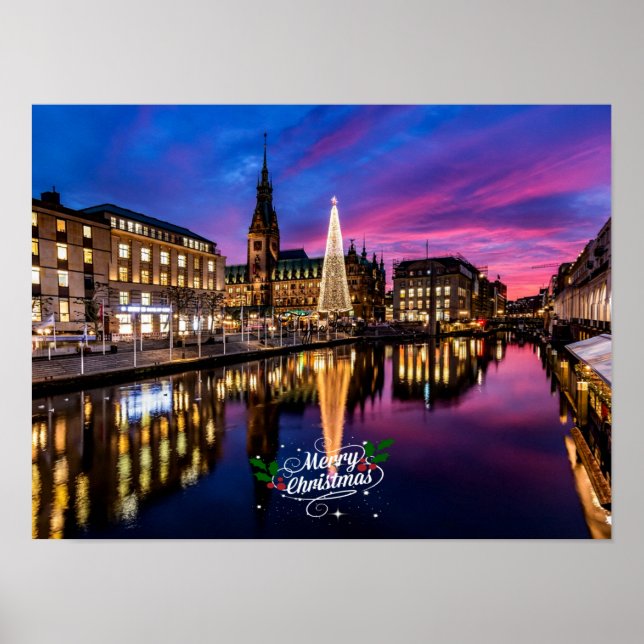 Hamburg Julmarknaden Poster (Framsidan)