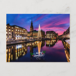 Hamburg Julmarknaden Vykort