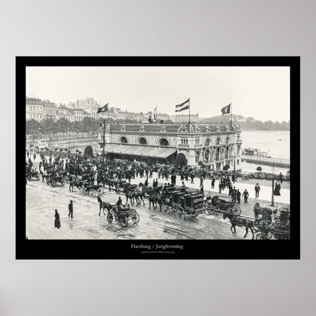 Hamburg / Jungfernstieg Poster (Framsidan)