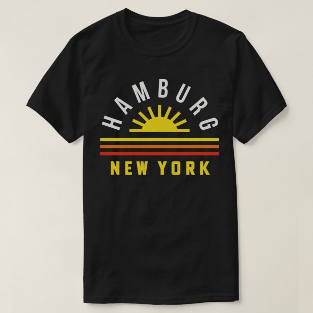 Hamburg New York Buffalo NY Sjö Erie WNY 2 T Shirt (Design framsida)