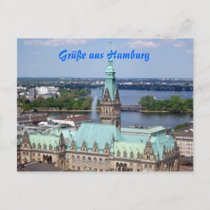 Hamburg Postkarte Vykort
