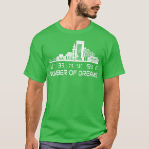 Hamburg Skyline GPS Coordinates City Dream City T Shirt