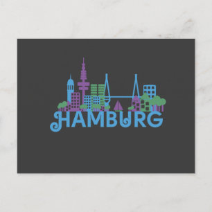 Hamburg Skyline Post Card Vykort