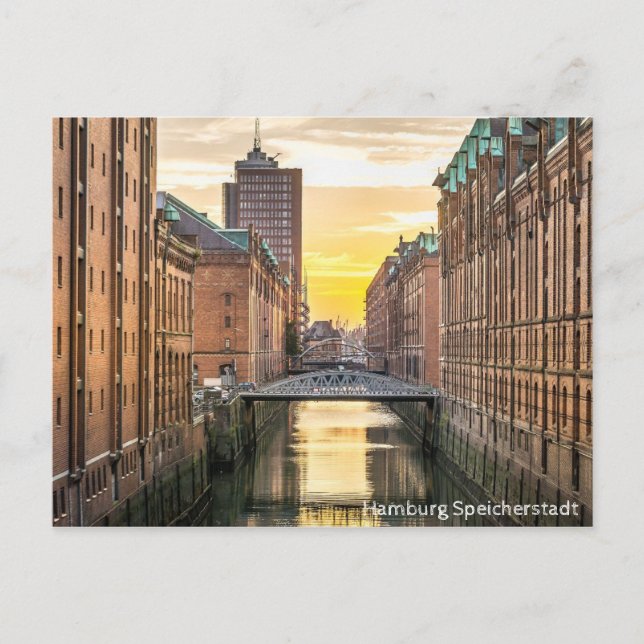 Hamburg Speicherstadt Postcard Vykort (Framsida)