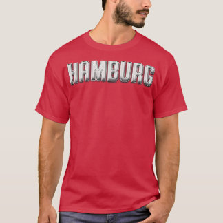 Hamburg Stadt Retro Hamburger Schriftzug Stadtkind T Shirt