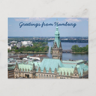 Hamburg Town Hall Vykort