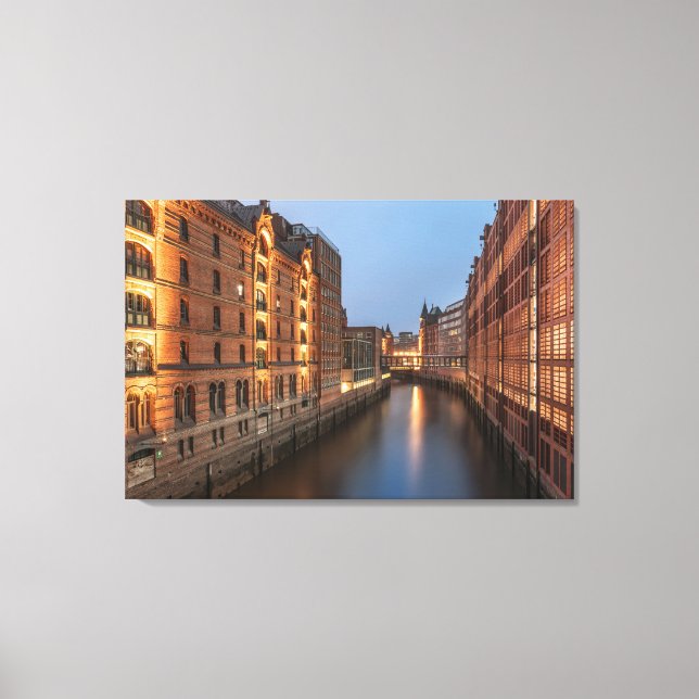 Hamburg Tyskland Canvastryck (Framsida)
