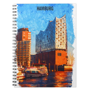 Hamburg Tyskland Elbphilharmonie Travel Anteckningsbok