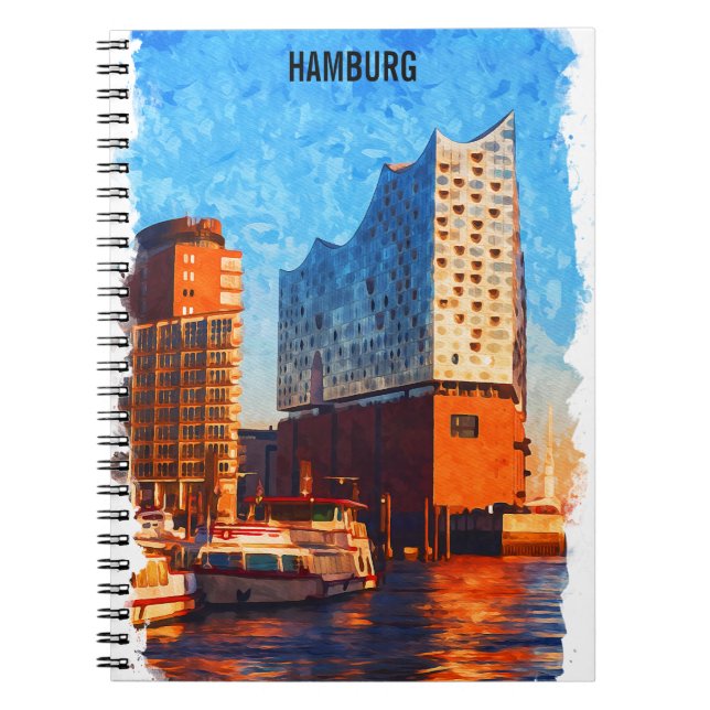 Hamburg Tyskland Elbphilharmonie Travel Anteckningsbok (Framsidan)