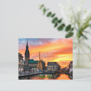 Hamburg, Tyskland jul Vykort