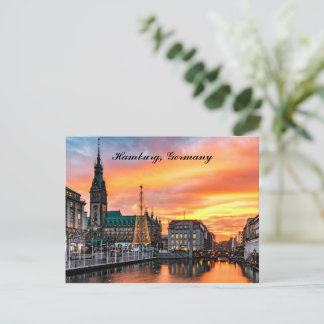 Hamburg, Tyskland julen Helg Vykort