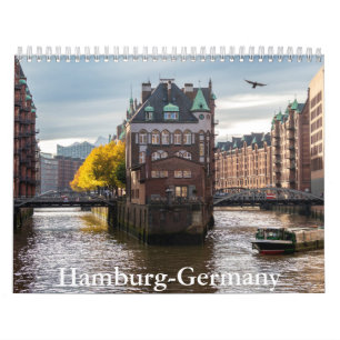 Hamburg-Tyskland kalender