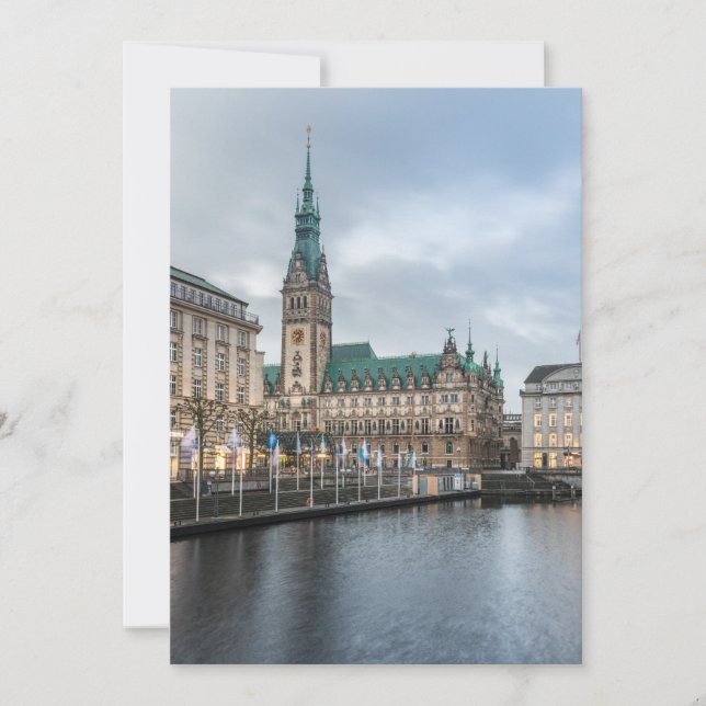 Hamburg Tyskland Kort (Framsida)