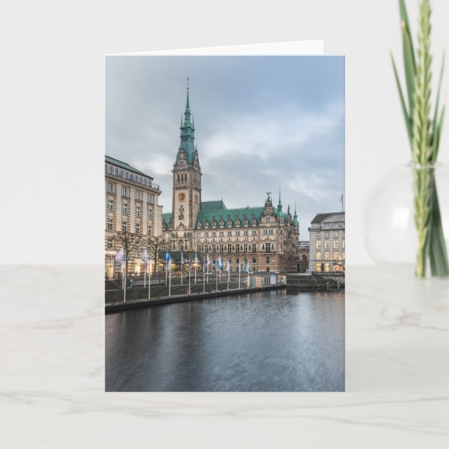 Hamburg Tyskland Kort (Framsida)