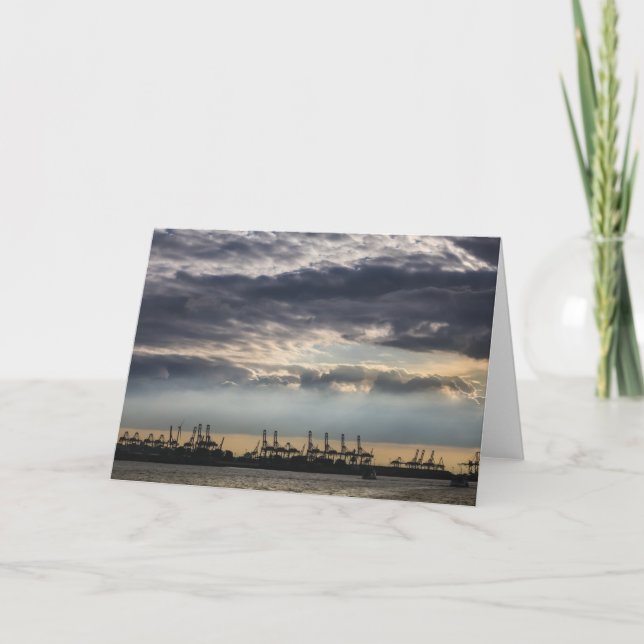 Hamburg Tyskland Kort (Framsida)